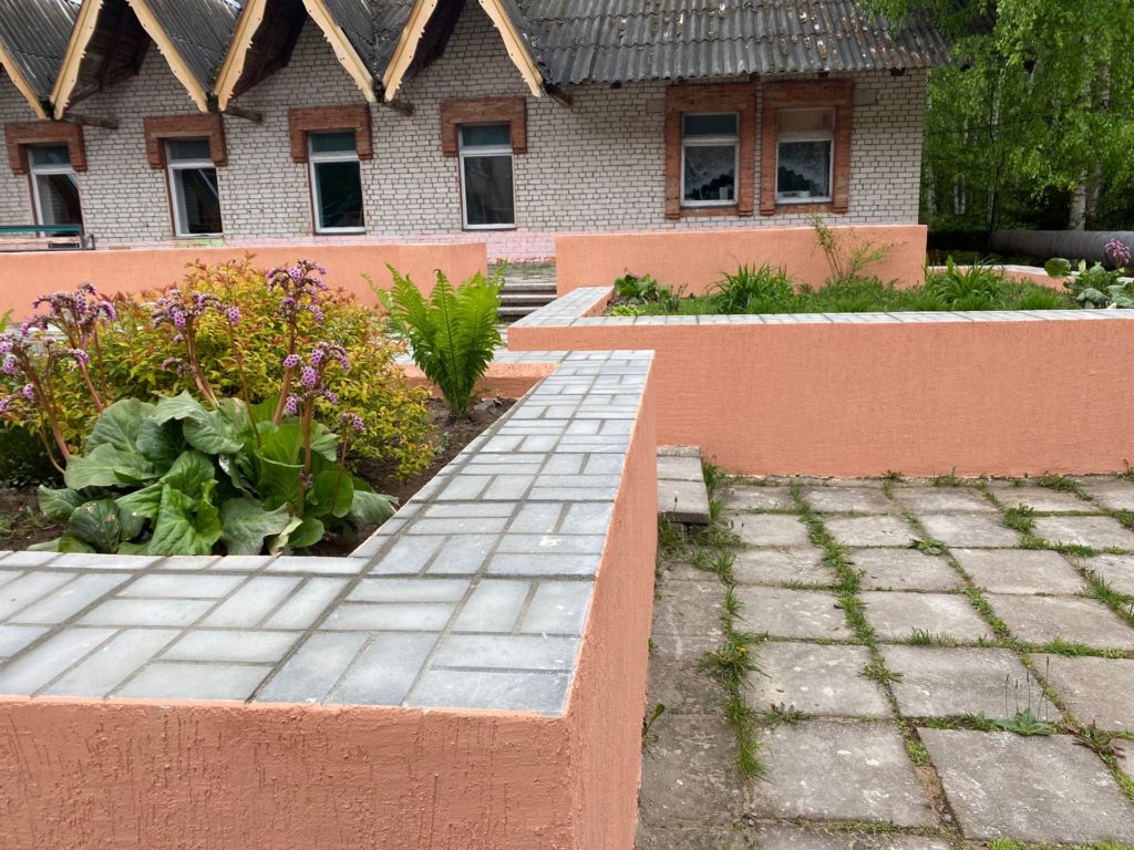 Фасадные работы детского лагеря в Городецком районе
